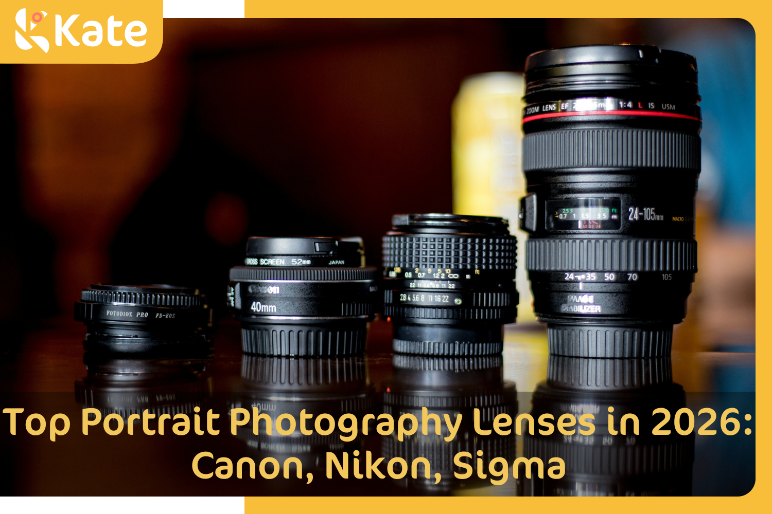 Top Portrait Photography Lenses in 2026: Canon, Nikon, Sigma