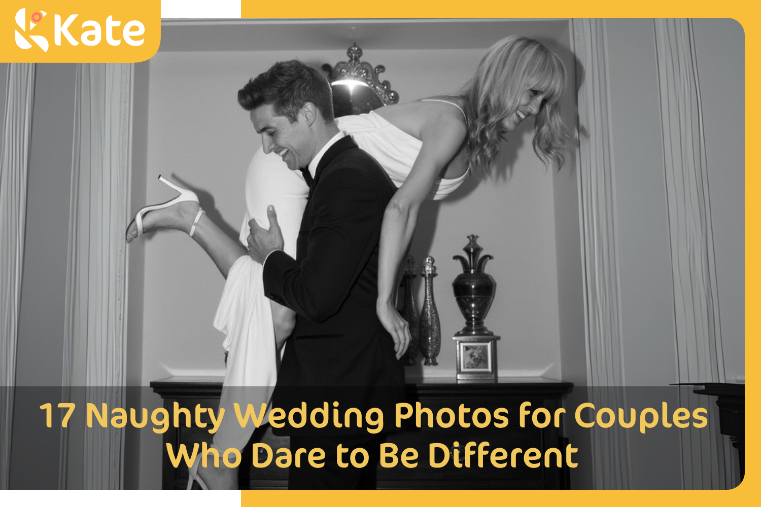 17 Naughty Wedding Photos for Couples Who Dare to Be Different