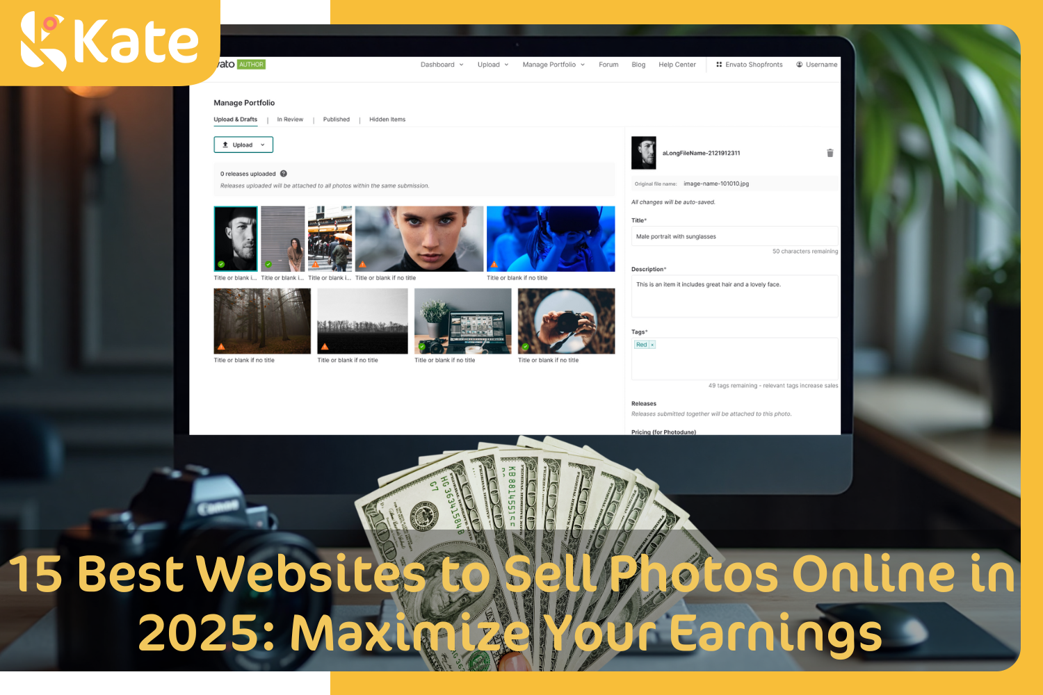 sell photos online to get money!
