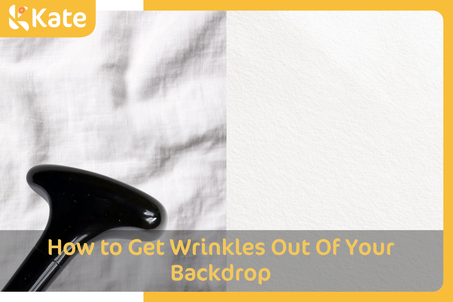 Iron machine removing wrinkles out of backdrop