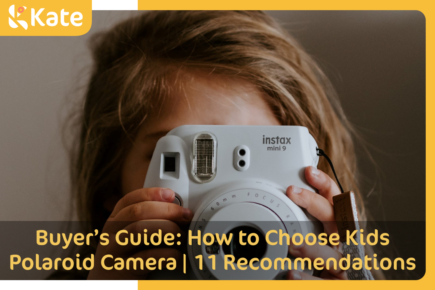 little girl taking photo with a kids polaroid camera by Kelly Sikkema on Unsplash