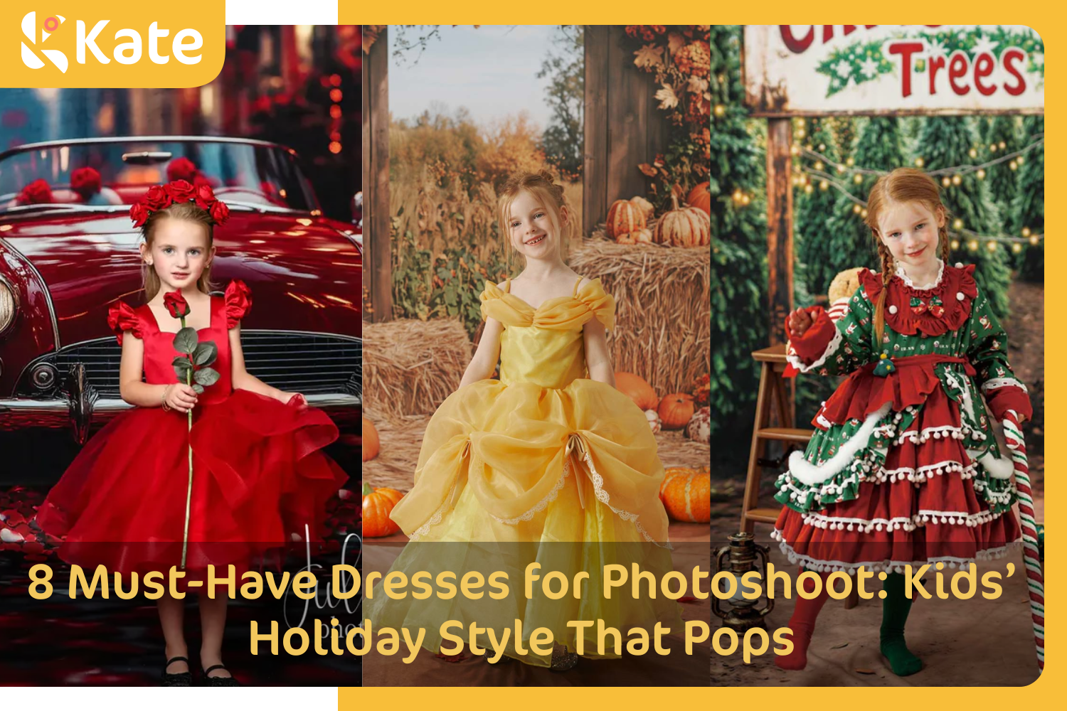 8 Must-Have Dresses for Photoshoot: Kids’ Holiday Style That Pops