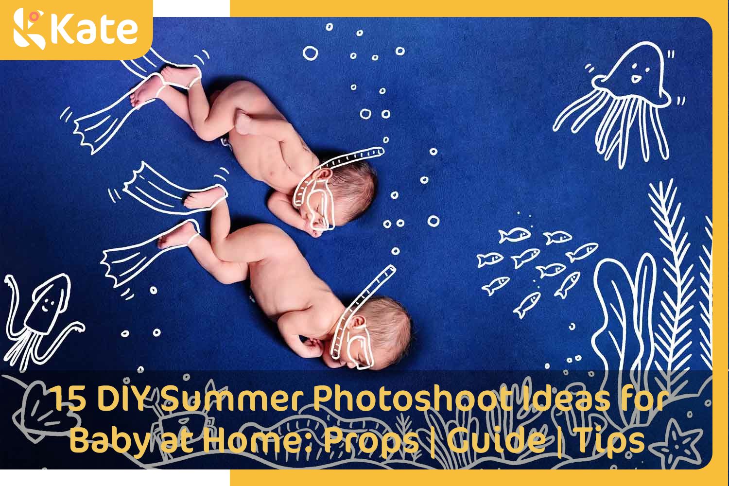 A summer photoshoot for babies