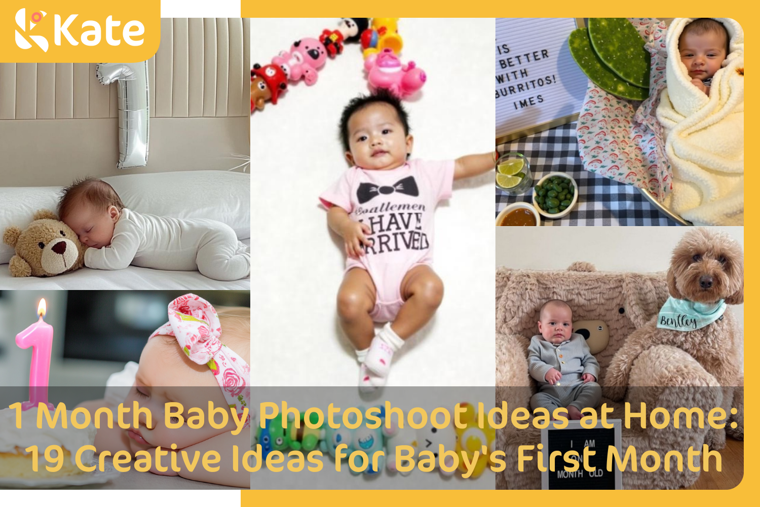 1 month baby photoshoot ideas at home