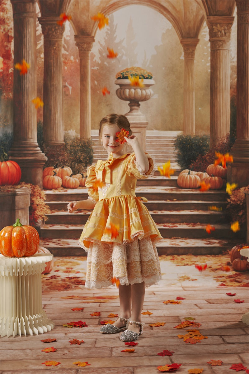 Couture Velvet Roze Sequin Strik Schouder Meisjesjurk voor Fotografie