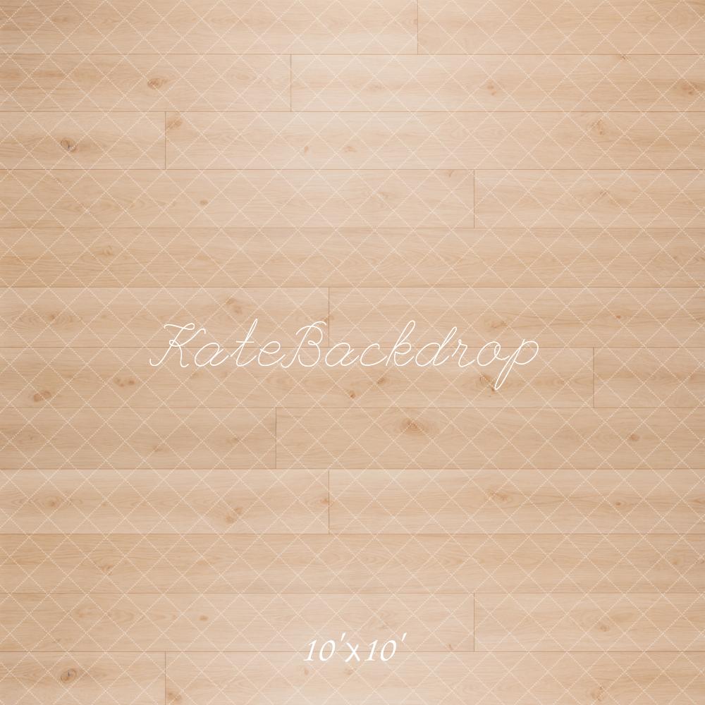 Kate Light Wood Plank Floor Printed Backdrop Printed Backdrop Designed by Kate Image