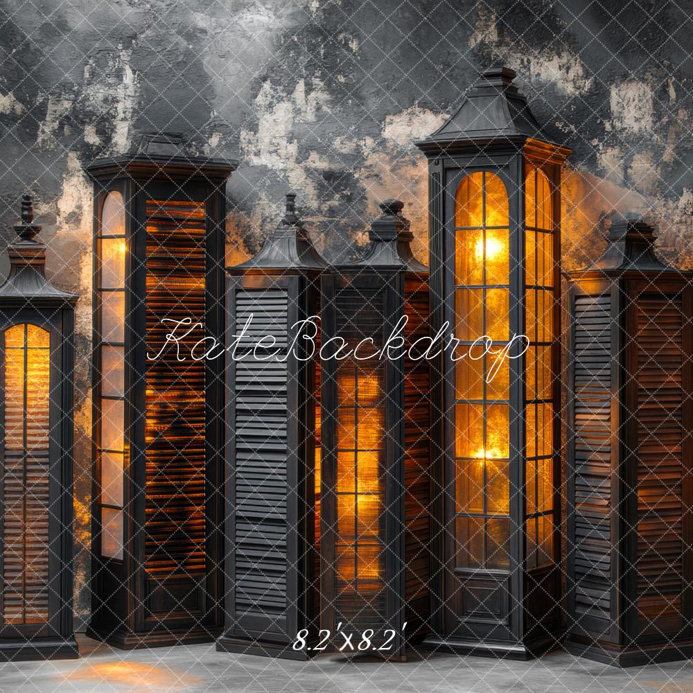 Kate Boudoir Vintage Lantern Wall Backdrop Designed by Mini MakeBelieve