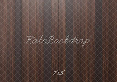 Kate Brown Diamond Pattern Wood Floor Printed Backdrop Designed by Mini MakeBelieve