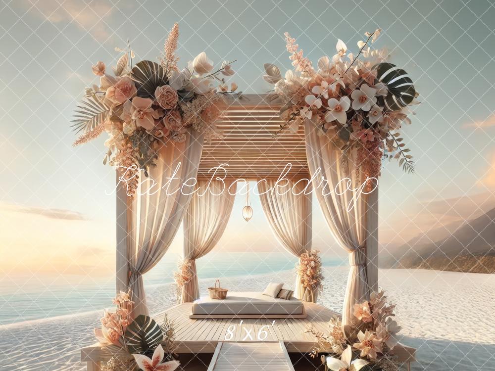 Kate Beach Gazebo Floral Arch Backdrop Designed by Lidia Redekopp