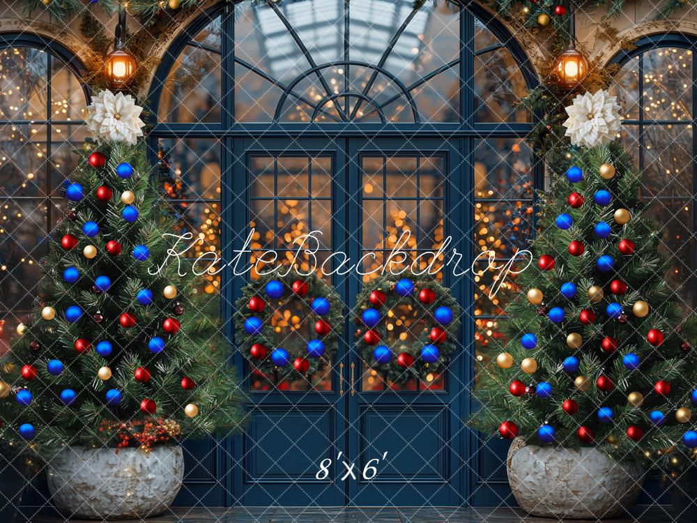 Kate Christmas Tree Greenhouse Doorway Arched Backdrop Designed by Mini MakeBelieve