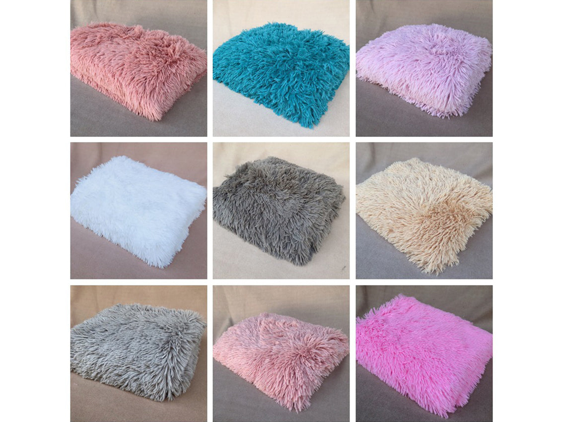 Kate Various Color Long Plush Faux Fur Blanket for Photography