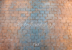 Kate Cobblestone Vintage Floor Printed Backdrop Designed by Emetselch