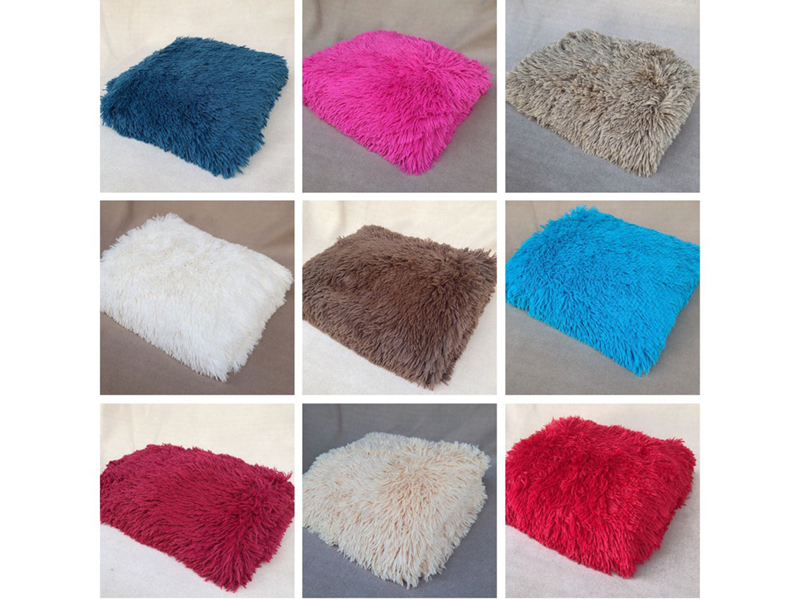 Kate Various Color Long Plush Faux Fur Blanket for Photography