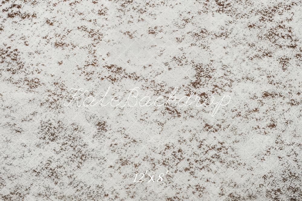 Kate White Powdered Rustic Texture Printed Backdrop Designed by Emetselch