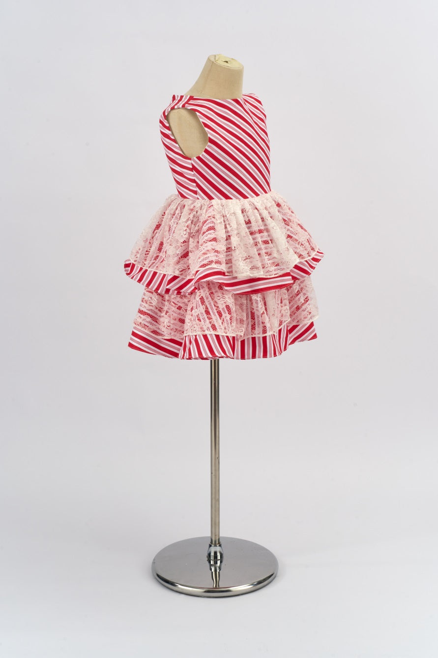 Gradient Roze en Paars Gerimpeld Kinderjurkje voor Fotografie