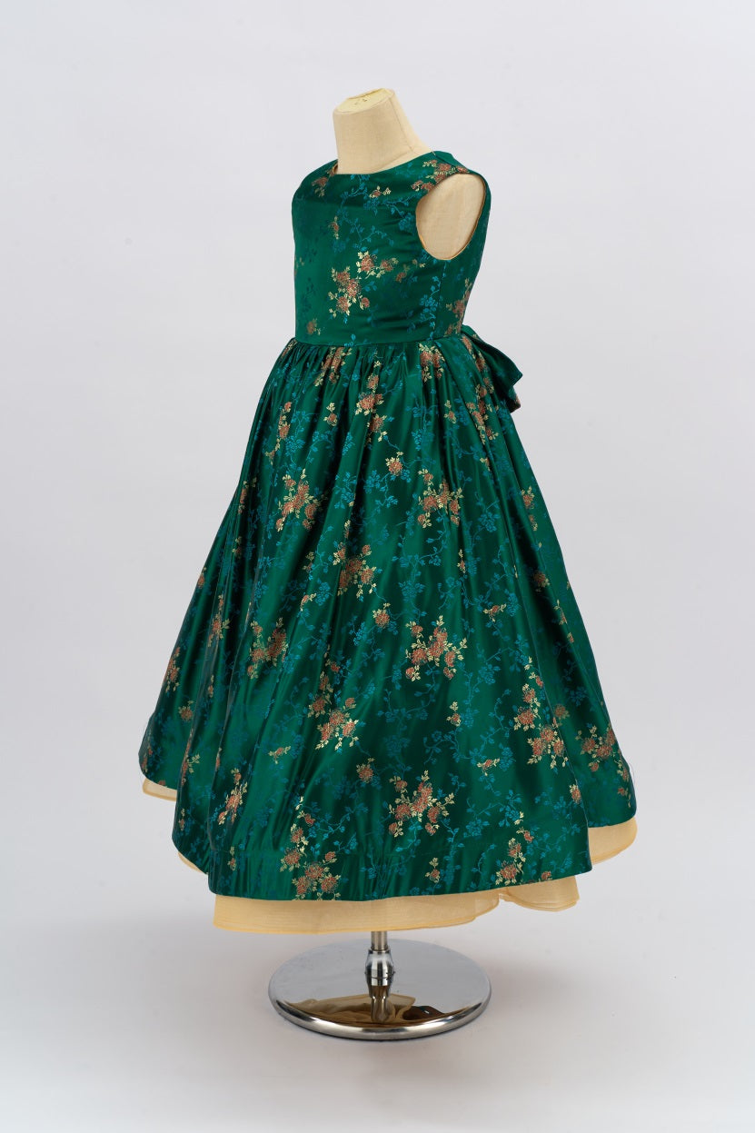 Kate Couture Green Floral Princess Girls Dress for Photography