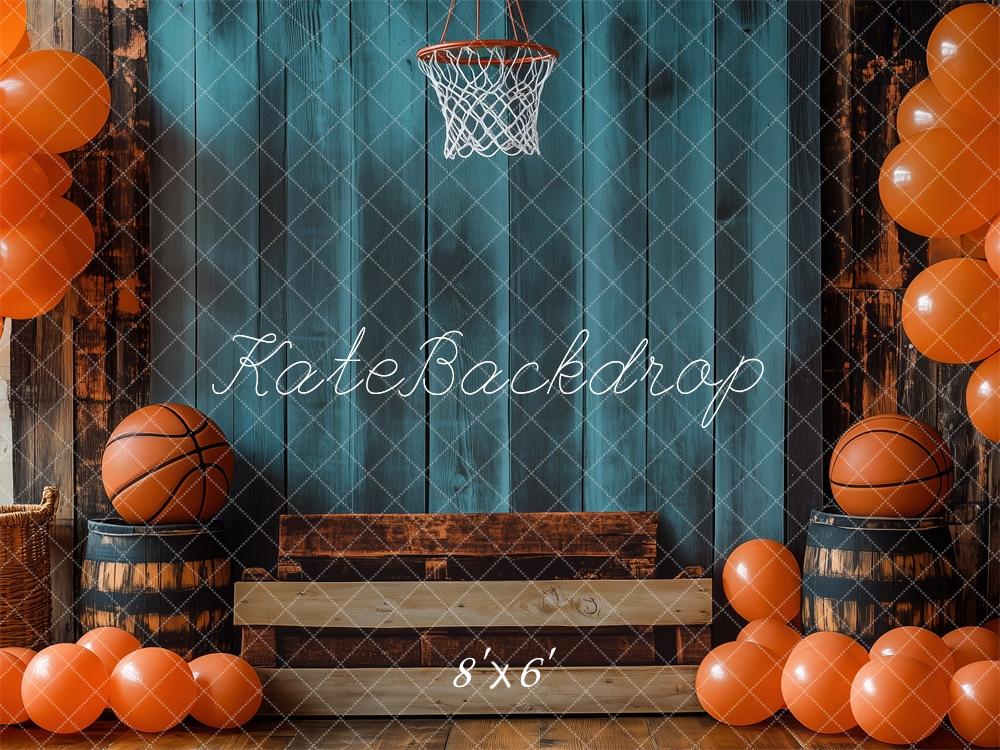 Kate Cake Smash Basketball Hoop Balloon Backdrop Designed by Patty Roberts