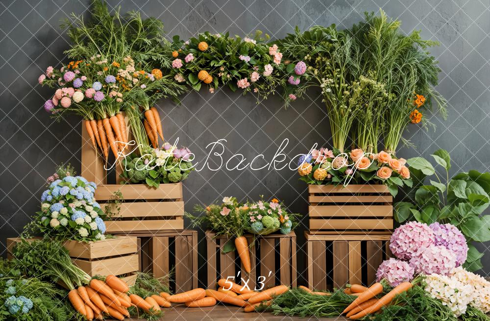 Kate Easter Carrot Vegetable Backdrop Designed by Emetselch