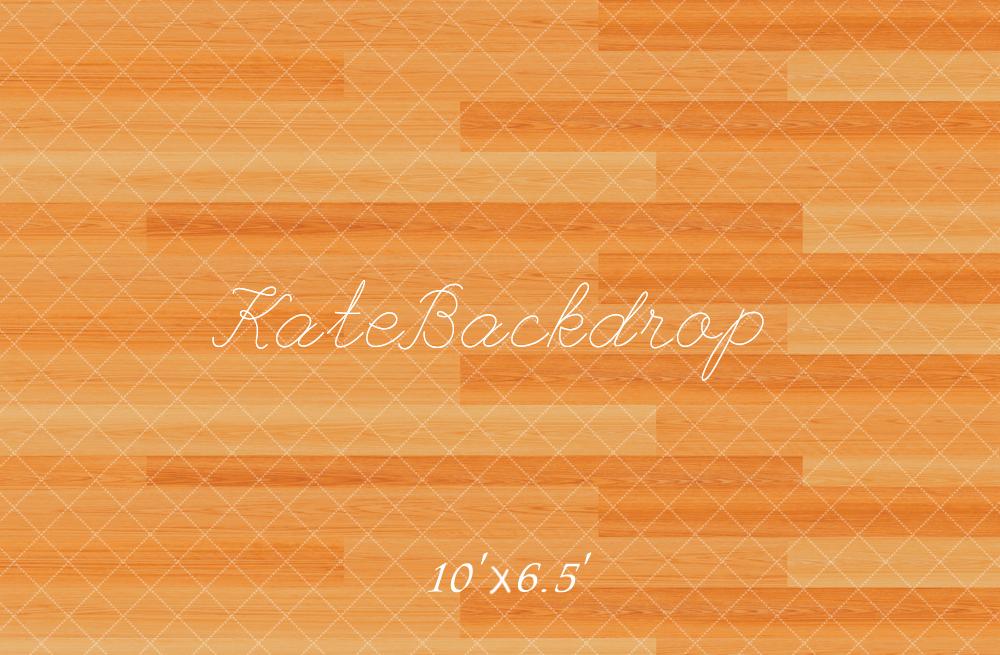 Kate Orange Wooden Floor Backdrop Designed by Kate Image
