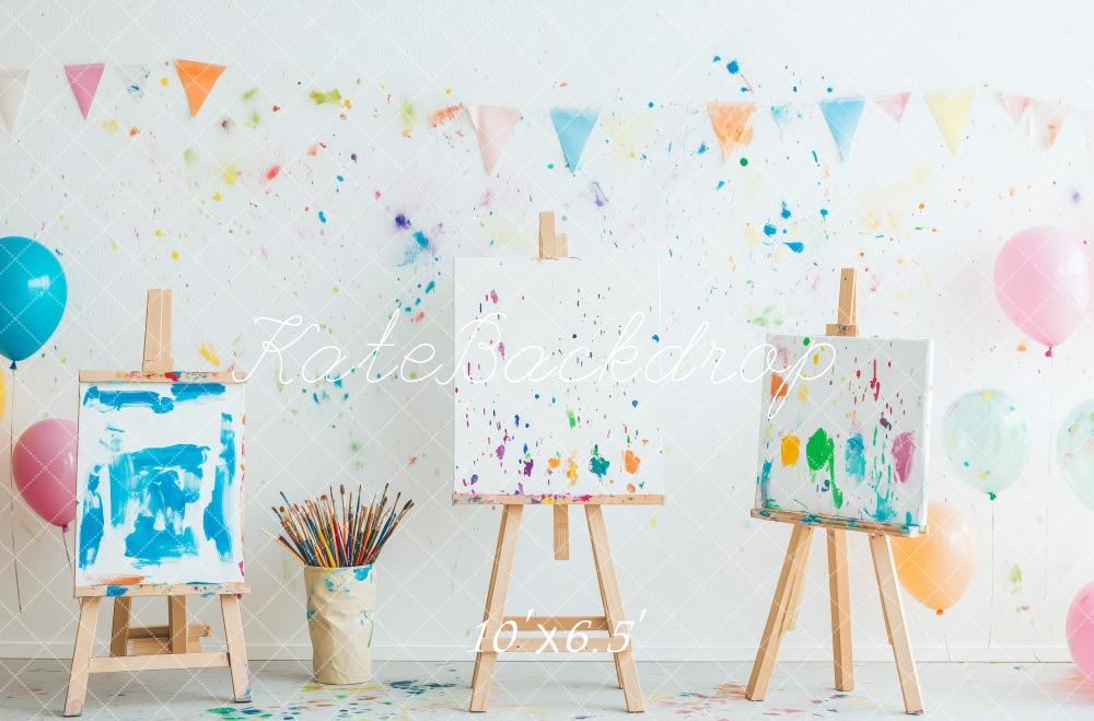 Creatieve Kunst Studio Kunstbord Schilderen Foto Achtergrond Designed by Patty Roberts