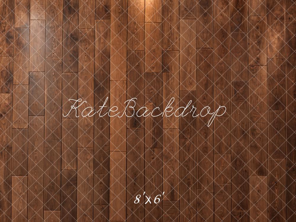 Kate Brown Rustic Wood Wall Diamond Pattern Printed Backdrop Designed by Kate Image