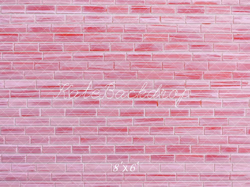 Kate Pink Brick Wall Backdrop Designed by Mini MakeBelieve