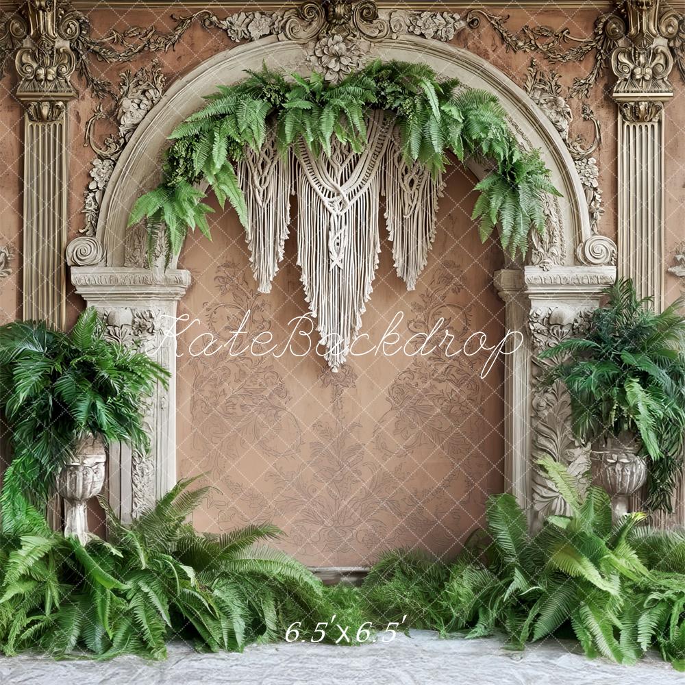 Fondo de Arcos de Helechos Tropicales Boho Diseñado por Mini MakeBelieve