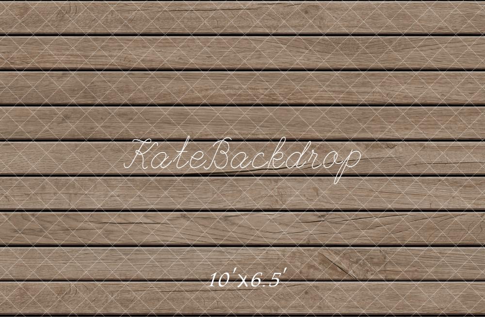 Kate Light Brown Wood Plank Floor Backdrop Designed by Kate Image