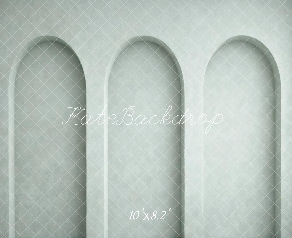 Kate Mint Green Arch Wall Printed Backdrop Designed by Vertigo Productions