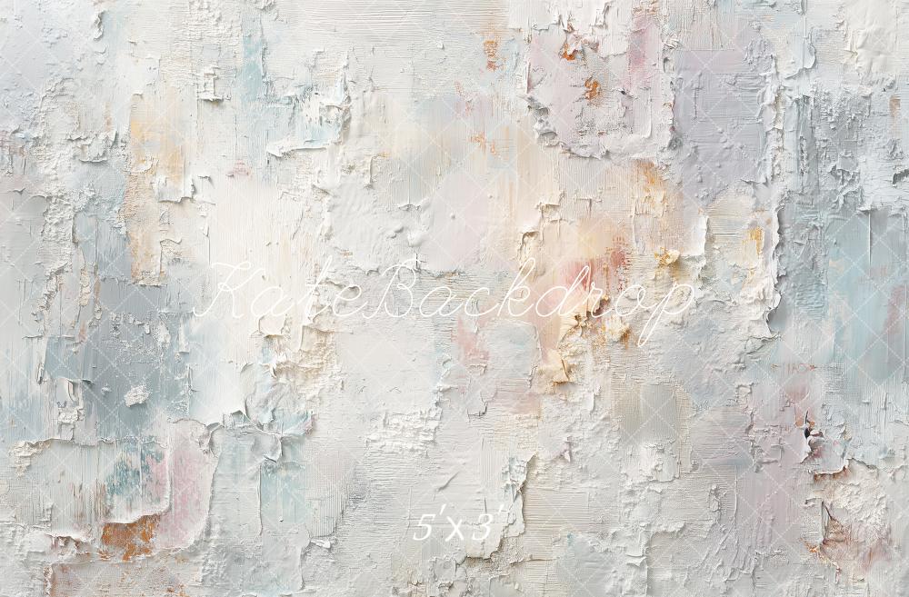 Kate Plaster Paint Wall Abstract Texture Printed Backdrop Designed by Angela Miller