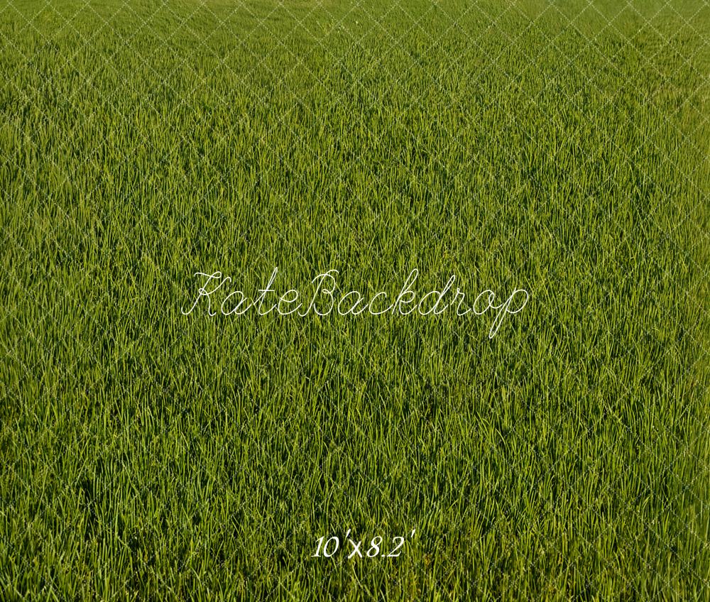 Kate Green Grass Field Floor Backdrop Designed by Emetselch