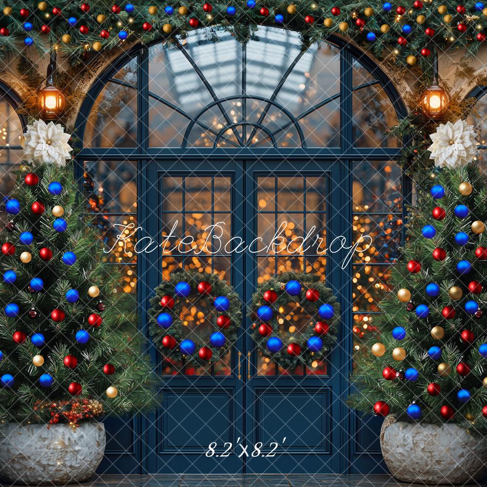 Kate Christmas Tree Greenhouse Doorway Arched Backdrop Designed by Mini MakeBelieve