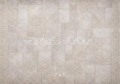 Kate Neutral Snowflake Tile Floor Printed Backdrop Designed by Vertigo Productions