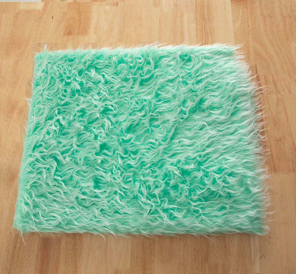 Kate Mint Faux Fur Blanket Props for Baby Photography