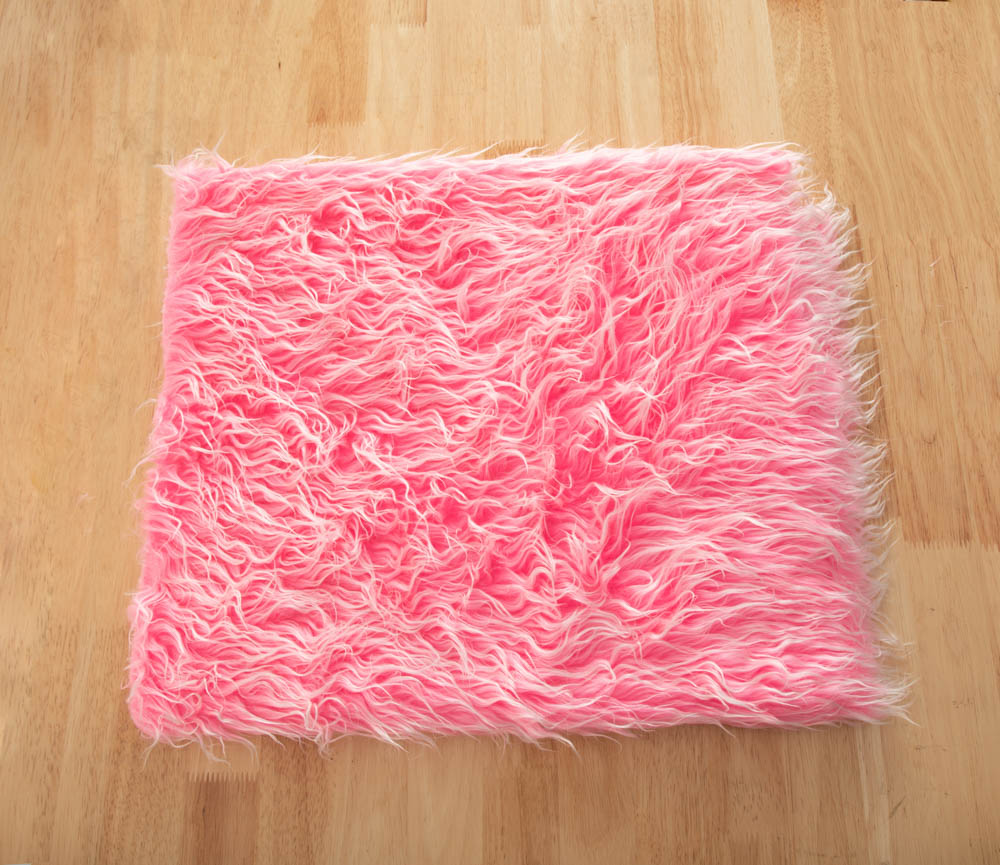 Kate Pink Faux Fur Blanket Props for Baby Photography