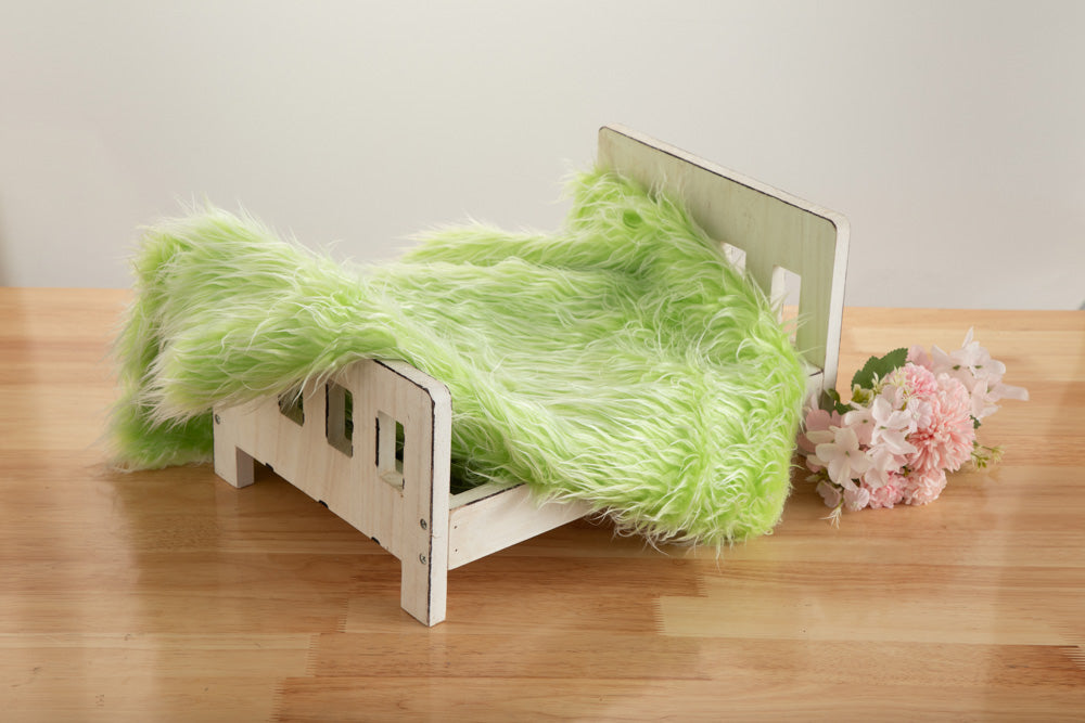 Verschillende kleuren nepbontdekens voor babyfotografie