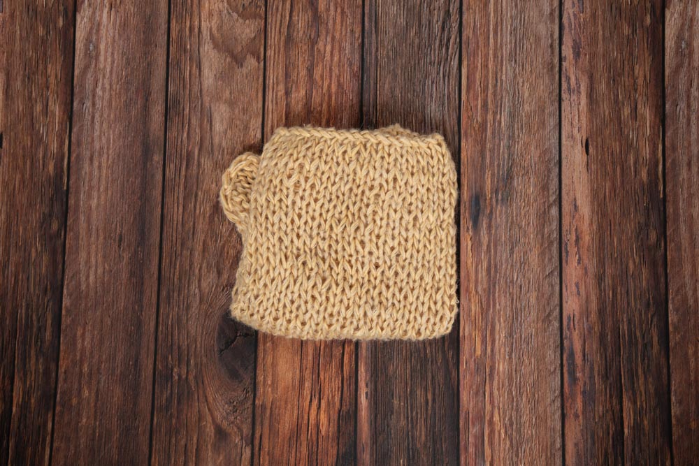 Kate Flesh Colored Wool Handcraft 50X50cm Newborn Baby Blanket for Photography