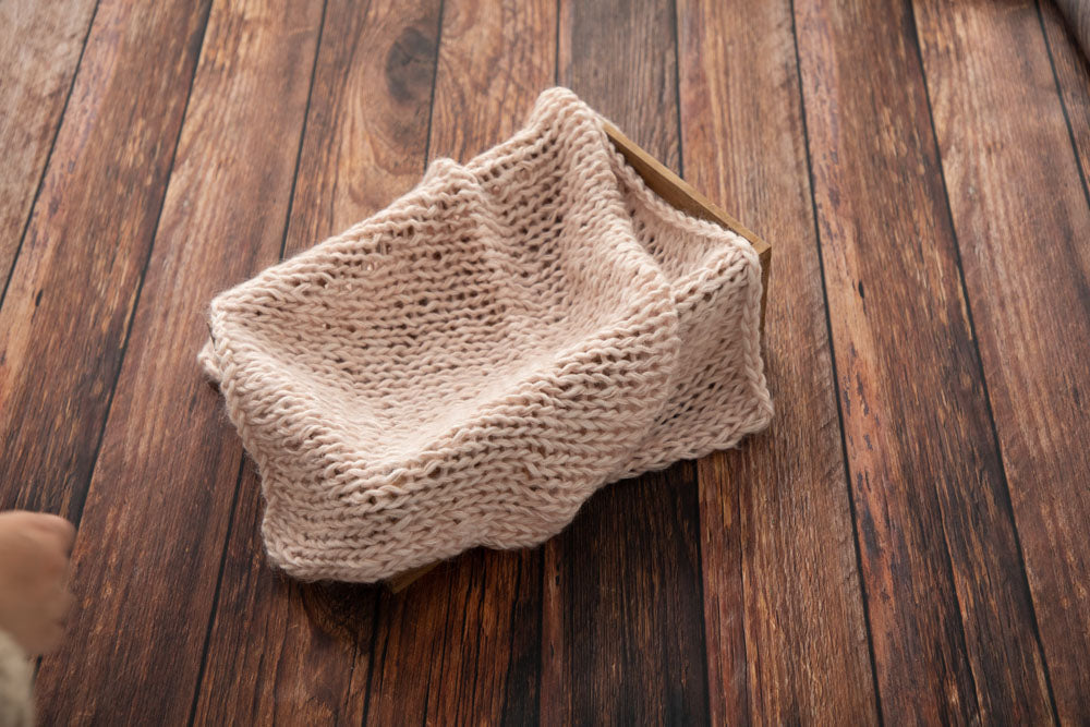 Kate Various Colors Wool Handcraft 50X50cm Newborn Baby Wrap Blanket Prop for Photography