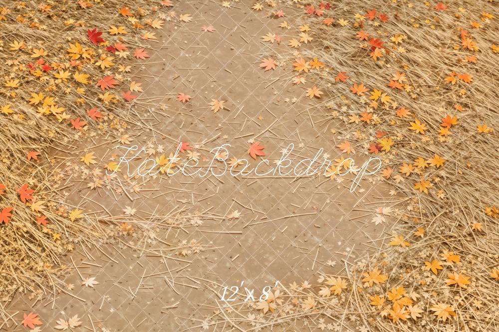 Foglie d'Autunno Sentiero Sfondo Pavimento Designed by Kate Image