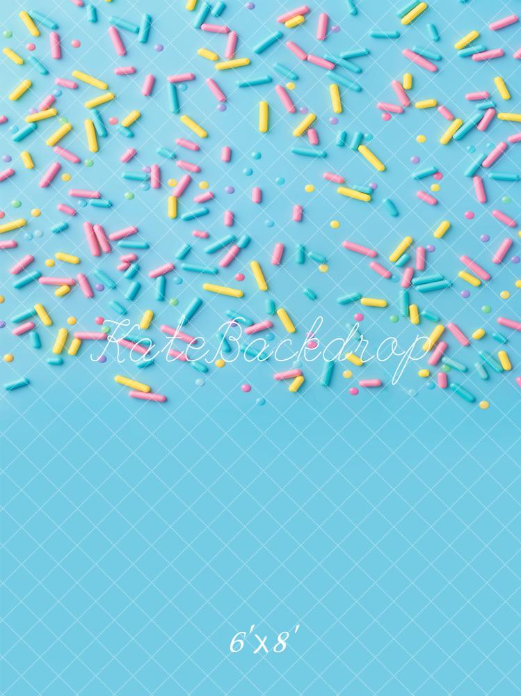 Kate Blue Pastel Sprinkles Backdrop Designed by Kate Image