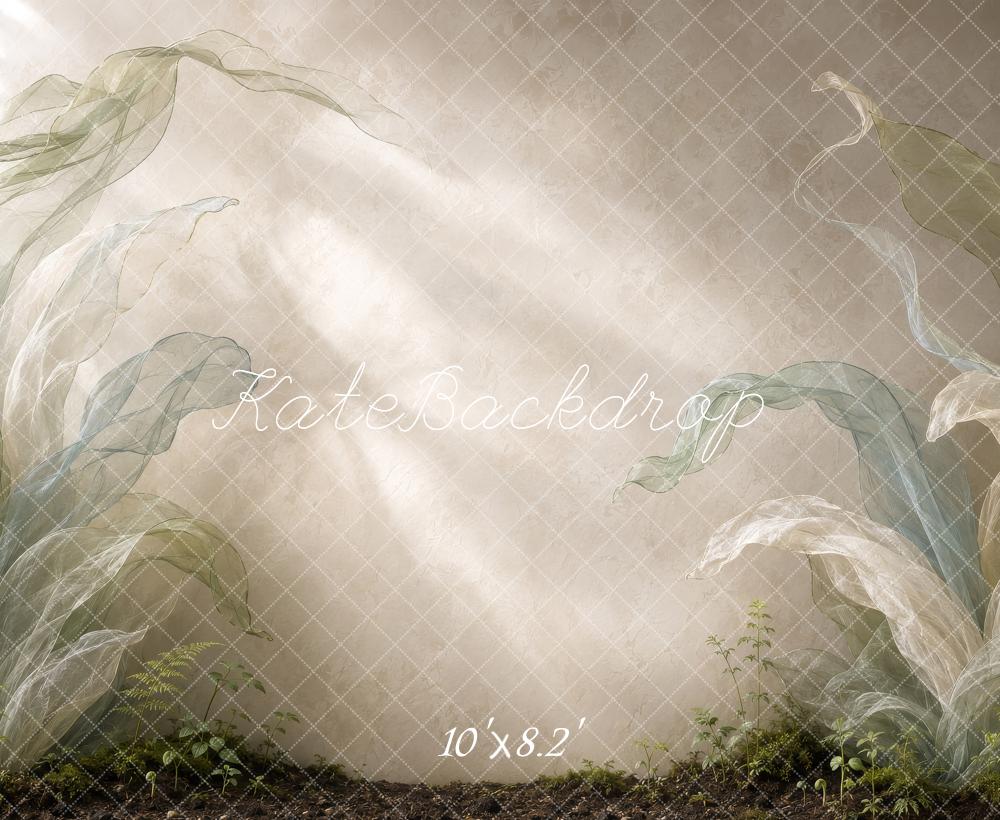 Kate Spring Ethereal Botanical Garden Foliage Printed Backdrop Designed by Shutter Swan Studios