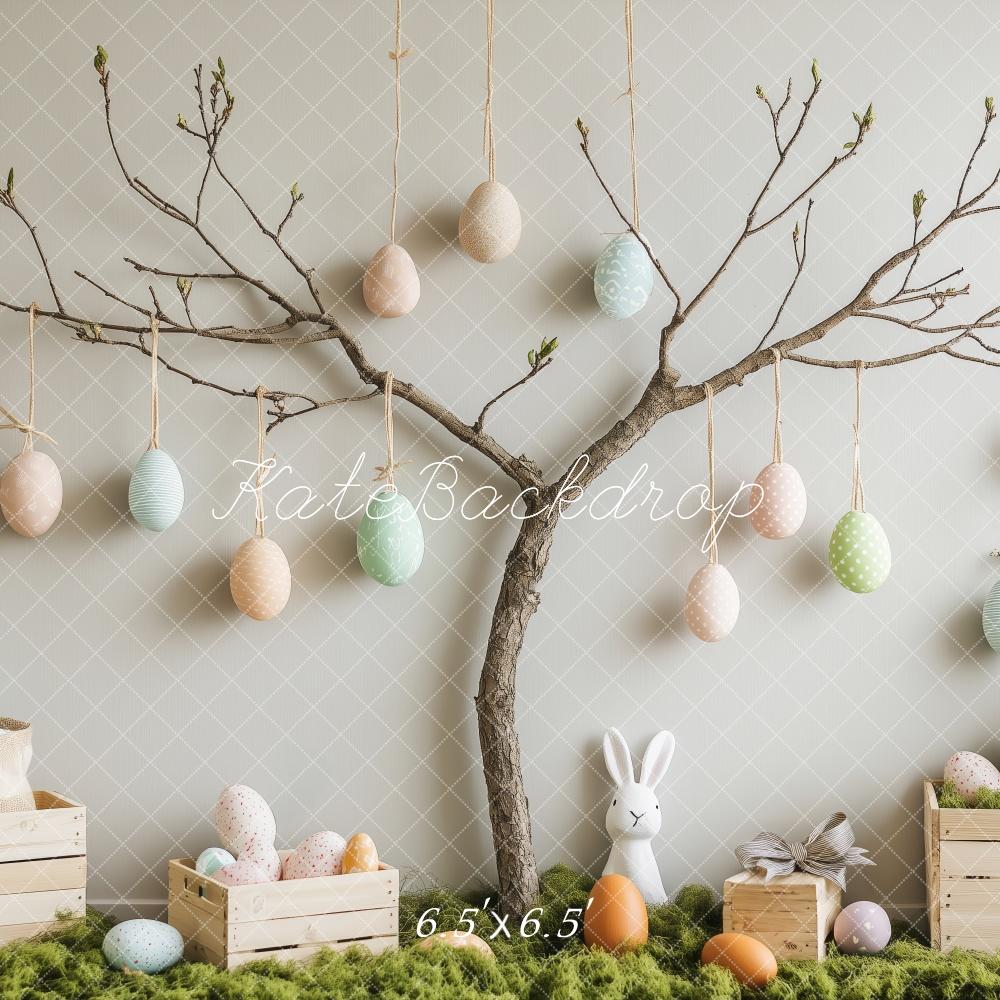 Kate Easter Egg Tree Bunny Backdrop Designed by Patty Roberts