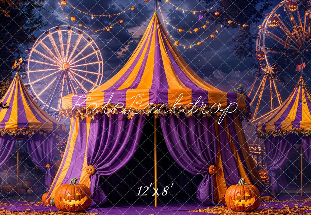 Tenda del Circo di Halloween Ruota Panoramica Sfondo Designed by Emetselch