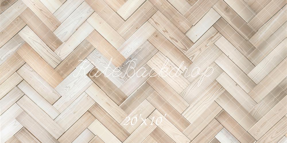 Kate Light Wood Herringbone Floor Backdrop Designed by Kate Image