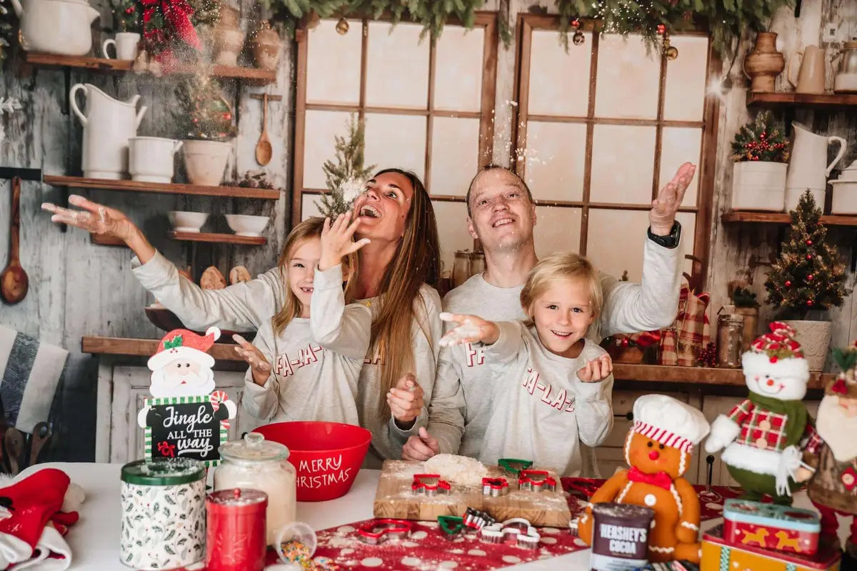 Kate White Christmas Kitchen Backdrop Designed by Emetselch