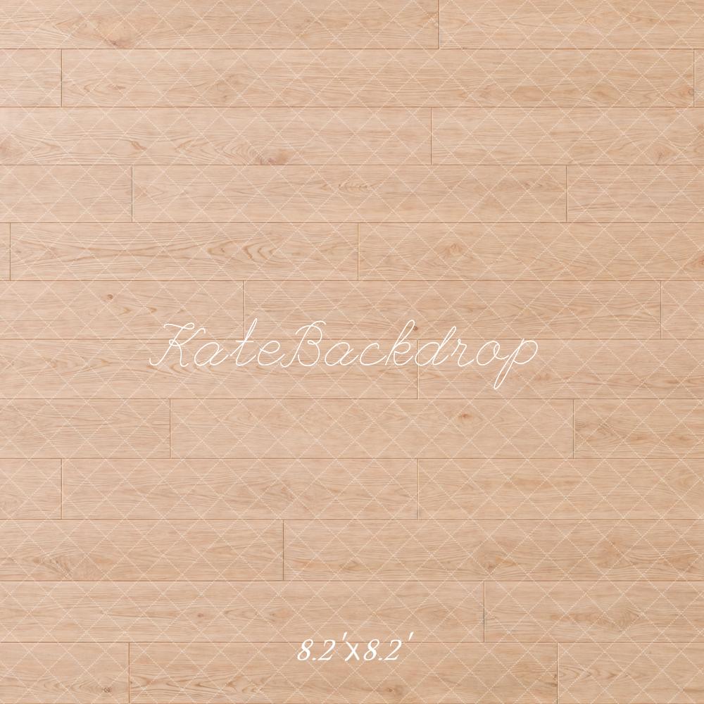Kate Light Wood Floor Printed Backdrop Designed by Kate Image