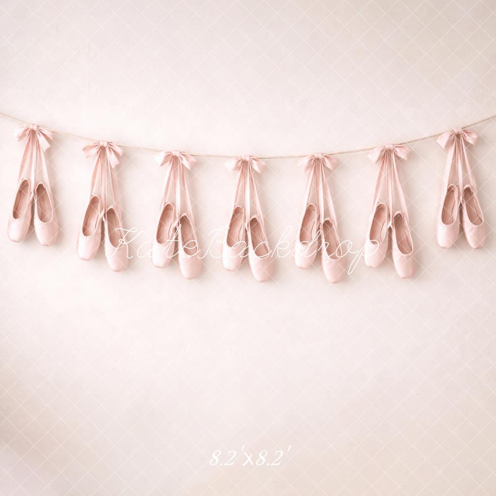 Kate Prom Pink Ballet Shoes Garland Backdrop Designed by Megan Leigh Photography