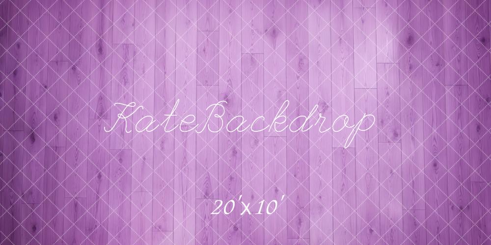 Kate Purple Wood Floor Printed Backdrop Designed by Megan Leigh Photography