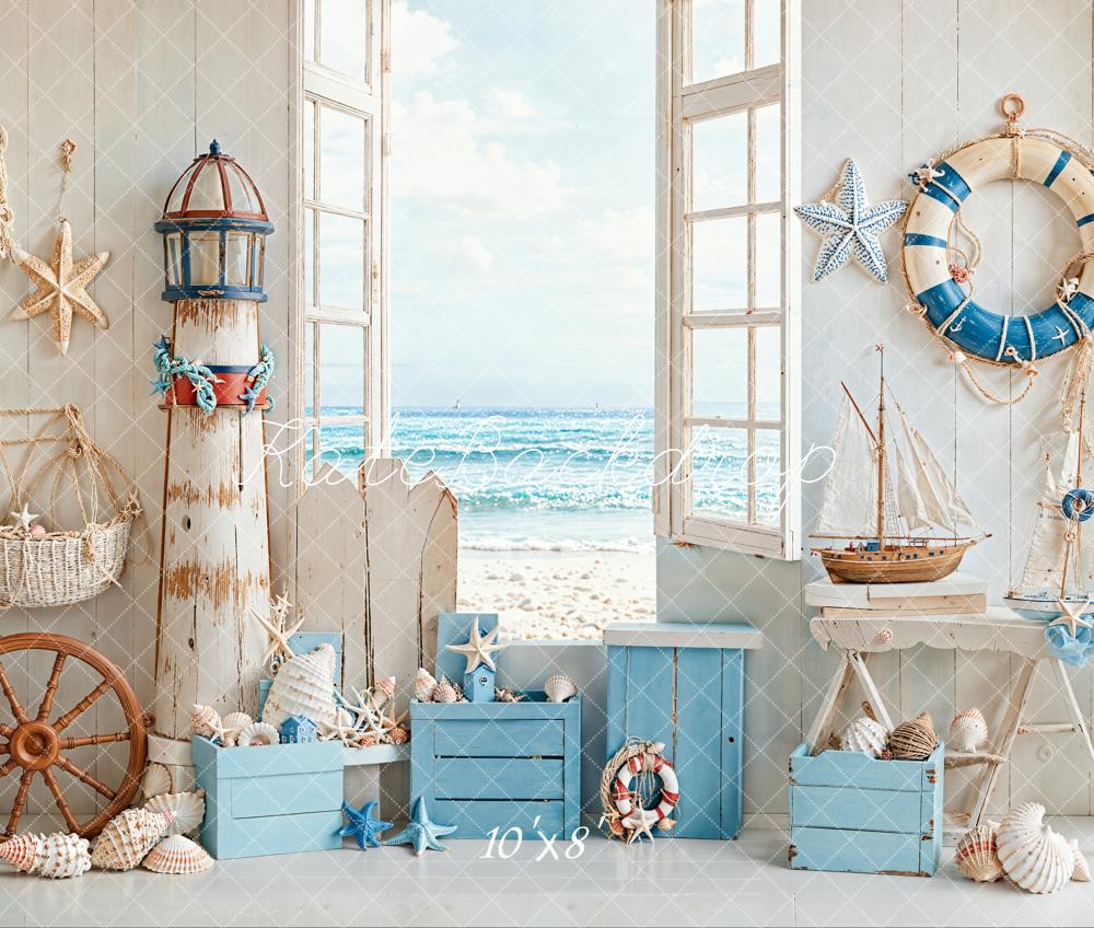 Sfondo Estivo Nautico da Spiaggia per Finestra Designed by Emetselch