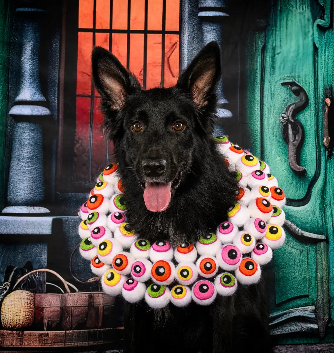 Halloween Green Door Street Pumpkin Backdrop Progettato da GQ